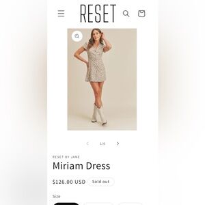 RESET BY JANE
Floral button down dress with delicate girly details sz Small